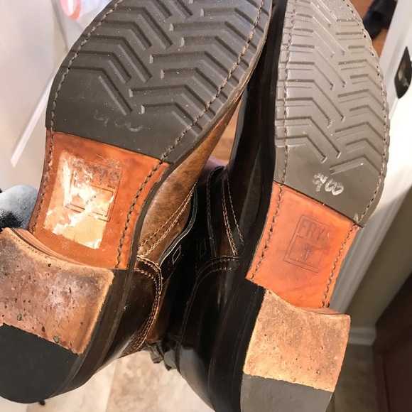 ▪️RARE FRYE Patent Leather Weather/Riding Boots - Picture 4 of 11